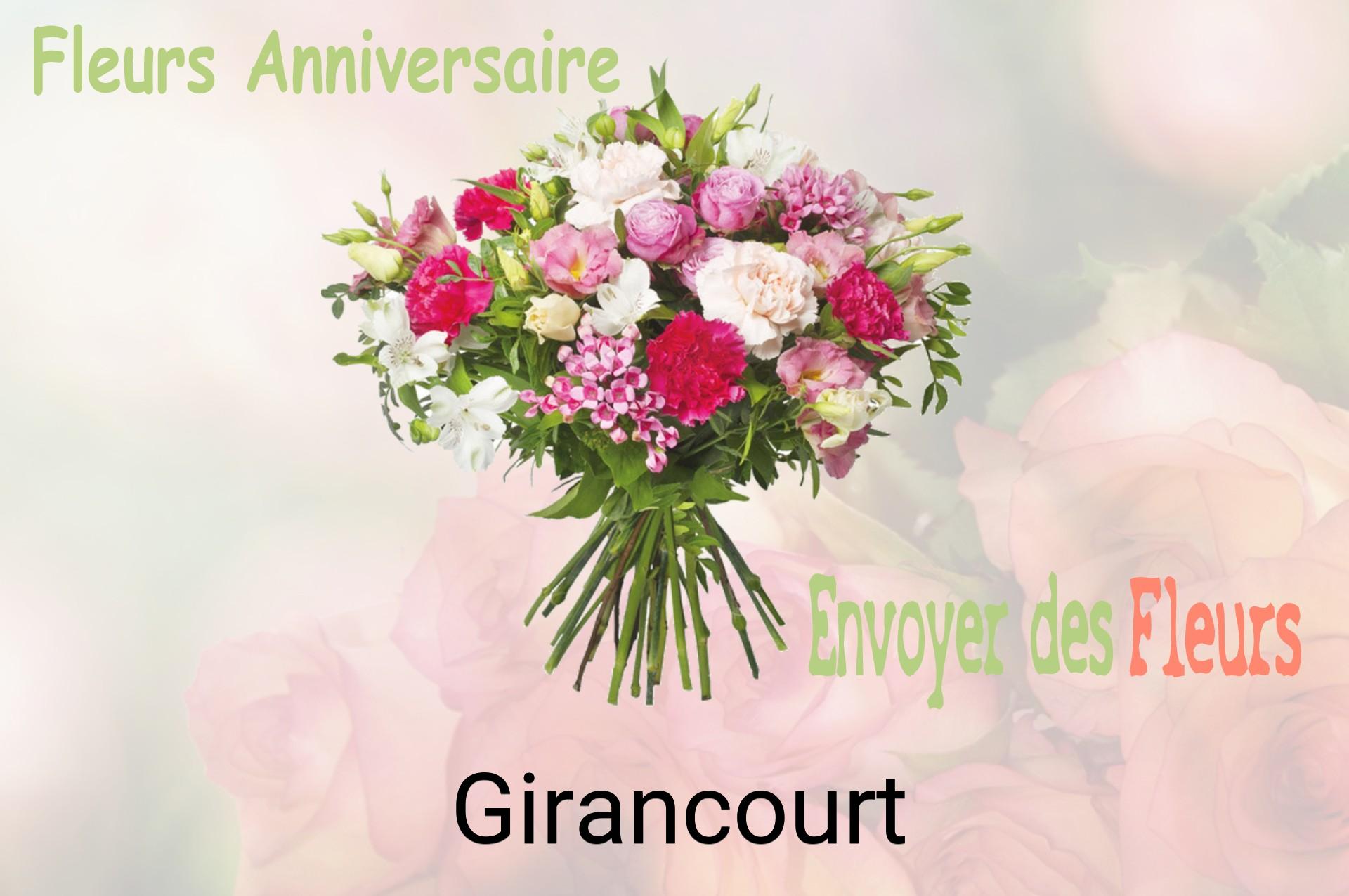 Bouquet de fleurs d’anniversaire livré à Girancourt