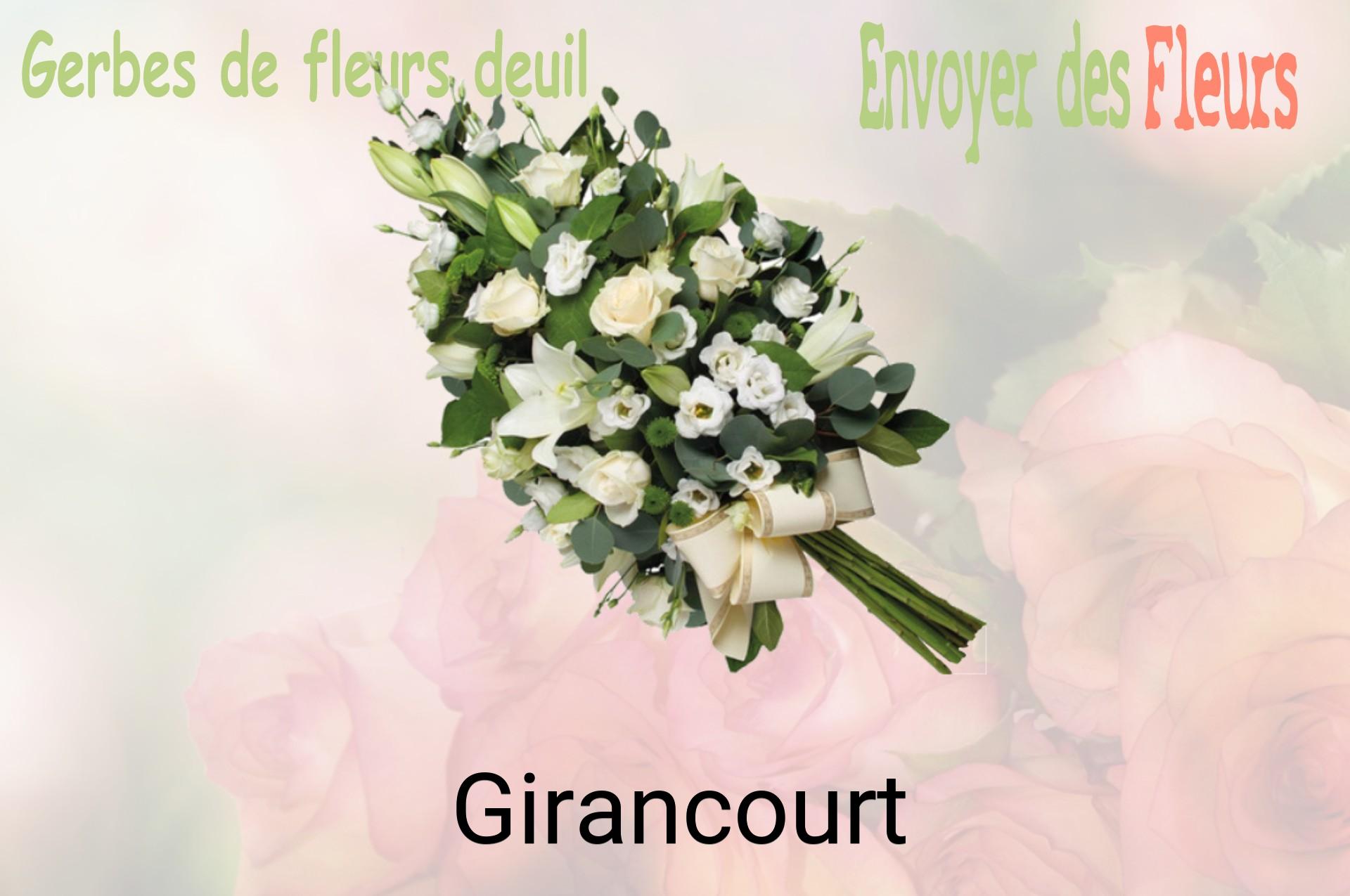 Gerbe de fleurs de deuil livrée à Girancourt